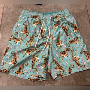 No Boundaries Mens Size Small Swim Trunks Tigers